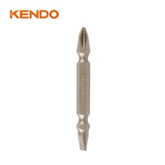 Mũi vít 2 đầu bằng  thép S2 PH2-SL6 × 65mm (10 cái/ bộ) Kendo - 25404732