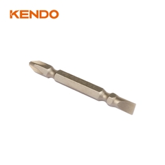 Mũi vít 2 đầu bằng  thép S2 PH2-SL6 × 65mm (10 cái/ bộ) Kendo - 25404732