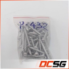 Ốc vít bắt tường, bê tông 4.0x32mm đầu tròn, không tắc kê (30 cái) Unika P-432-SDN