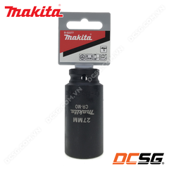 Đầu tuýp đen dài 81.5mm thép CR-MO cho máy siết bu lông 1/2 inch Makita