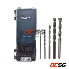 Bộ mũi khoan T.C.T chuôi thẳng (5 Cái/ bộ) Makita D-72877