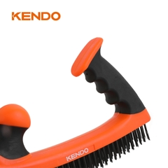 Bàn chải sợi thép 5x32 hàng tay cầm mềm dễ dàng cầm nắm Kendo - 31401