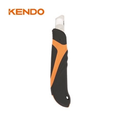 Dao rọc giấy 18mm lưỡi tự rút siêu an toàn Kendo - 30611