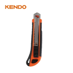 Dao rọc giấy 18mm thân bằng nhựa ABS và TPR Kendo - 30937