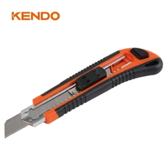 Dao rọc giấy 18mm thân bằng nhựa ABS và TPR Kendo - 30937