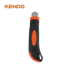 Dao rọc giấy 18mm thân bằng nhựa ABS và TPR Kendo - 30937