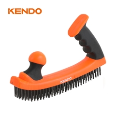Bàn chải sợi thép 5x32 hàng tay cầm mềm dễ dàng cầm nắm Kendo - 31401