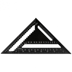 Thước tam giác hợp kim nhôm 12in màu đen
