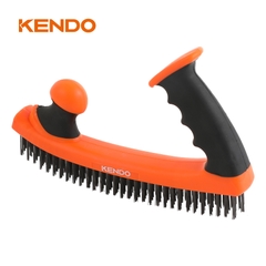 Bàn chải sợi thép 5x32 hàng tay cầm mềm dễ dàng cầm nắm Kendo - 31401