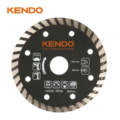 Đá cắt kim cương vành Turbo 105×20/16mm Kendo - 61211012