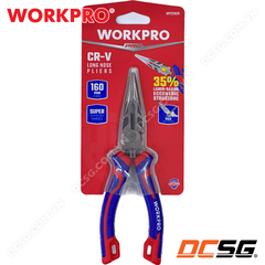 Kìm nhọn mũi dài đoàn bẩy trợ lực bằng thép CR-V cao cấp WORKPRO