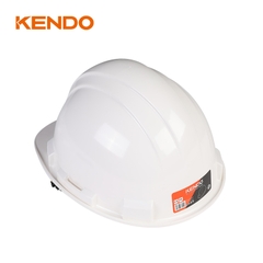 Mũ bảo hộ an toàn màu trắng bằng nhựa PE Kendo - 76011