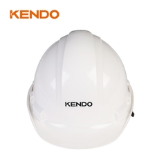 Mũ bảo hộ an toàn màu trắng bằng nhựa PE Kendo - 76011