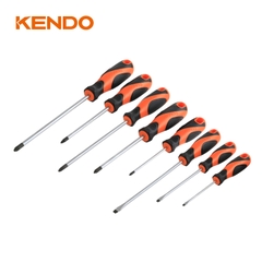 Bộ tua vít 8 cái (đầu PH, PZ và dẹp) Kendo - 85115