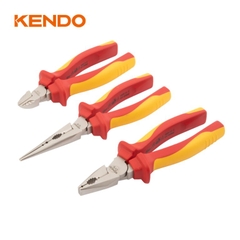 Bộ kìm cách điện 1000V 3 cái (kìm điện-cắt-nhọn) Kendo - 85134