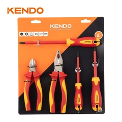 Bộ kìm và tua vít cách điện 1000V 5 chi tiết Kendo - 85136