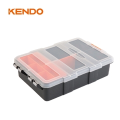 Hộp nhựa đựng đồ nghề 9 ngăn kích thước 15.5 x 22 x 6 cm Kendo - 90234