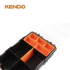 Hộp nhựa đựng đồ nghề 9 ngăn kích thước 15.5 x 22 x 6 cm Kendo - 90234