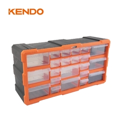 Tủ nhựa đựng linh kiện 22 ngăn kích thước 49.5 x 16 x 25.5 cm Kendo - 90247