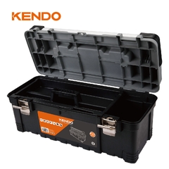 Hộp nhựa đựng dụng cụ có ngăn đựng vít bên trên kích thước 65.6 × 28.5 × 27 cm Kendo - 90273