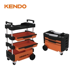 Xe đẩy dụng cụ gấp gọn kích thước 70 × 38 × 53.5 / 90 cm Kendo - 90333