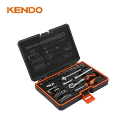 Bộ đầu tuýp và cần siết 1/4 inch 42 chi tiết Kendo - 90562