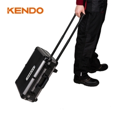 Bộ dụng cụ vỏ nhôm có bánh xe đẩy 161 chi tiết Kendo - 90703