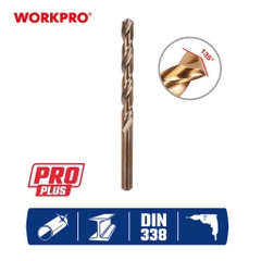 Mũi khoan thép, inox HSS-Co M35 WORKPRO WP400058