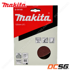 Giấy chà nhám cho gỗ 125mm (8 lỗ, đế lông) Makita (hộp 10 tờ)