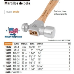 Búa gò 8oz/230g MB-8 Truper 16900