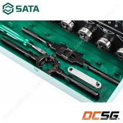 Bộ taro ren trong và ren ngoài kèm bàn ren thép HSS 6542 (32 chi tiết) SATA 50452