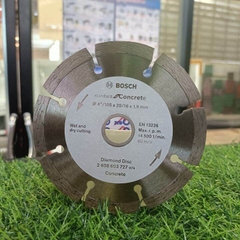 Đĩa cắt kim cương cho bê tông/ tường gạch 105x20/16mm Bosch 2608603727