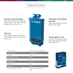 Pin Li-ion BA 3.7V 1.0Ah A Bosch 1608M00C5D