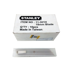 Lưỡi dao rọc giấy 18x110mm Stanley 11-301H (10 lưỡi/hộp)