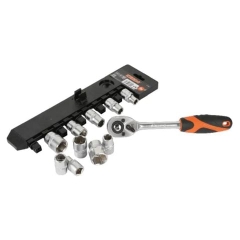 Bộ đầu tuýp 12 cạnh và cần siết 1/2 inch 11 chi tiết Kendo - 16207