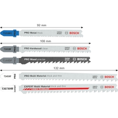 Bộ 15 lưỡi cưa lọng đa năng (4 T144DP, 4 T101BF, 3 T121BF, 1 T367XHM, 3 T345XF) Bosch 2607011438
