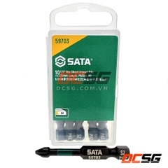 Mũi vít bake 1 đầu PH2x50mm Sata 59703 (chân lục giác ngắn)