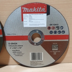 ĐÁ CẮT MỎNG CHO INOX/THÉP WA36REEL 150X2X22.2 Makita D-29424