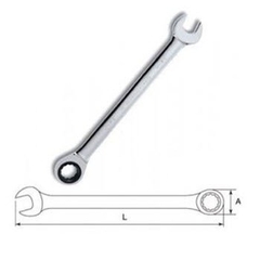 Cờ lê tự động 2 đầu vòng miệng thép Crom SATA