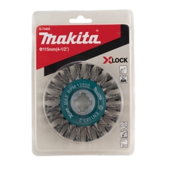 Chổi xoắn tròn sợi dày 115mm (thép) Xlock Makita D-73405