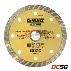 Đĩa cắt kim cương dạng dợn sóng TURBO RIM 105x16/20mm DEWALT DW4724-B1