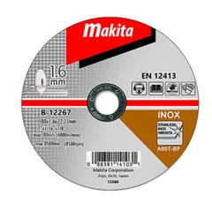 Đá cắt mỏng cho inox 180x1.6x22mm Makita B-12267