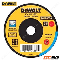 Đá cắt sắt và Inox DeWALT DWA8050 (100 X 1.6mm)