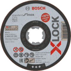 Đá cắt X-LOCK Standard for Inox Bosch 2608619261