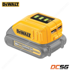 Đế chuyển nguồn 12V - 20V qua USB 2 cổng DeWALT DCB090-KR