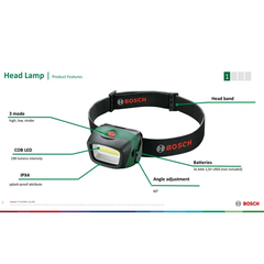 Đèn Đội Đầu Bosch - Head Lamp Bosch 1600A0307X