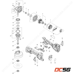 Vỏ máy 2 bên DGA417 Makita 183H86-8