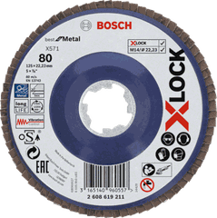 Đĩa nhám xếp X-LOCK X571 Best for Metal Bosch 2608619205