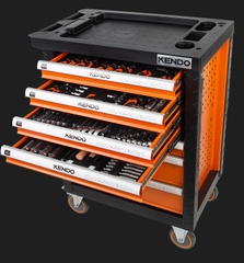 Bộ dụng cụ  tủ 7 ngăn kéo 197 chi tiết Kendo - 90342