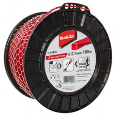 Dây cước cắt cỏ, đỏ 180Mx2.7mm Makita E-01840 (Bán lẻ theo mét)